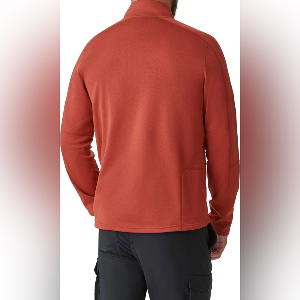 Bass Outdoor Men’s Quarter Zip Button Pocket Zip Pocket Pullover, XL - Picture 2 of 10